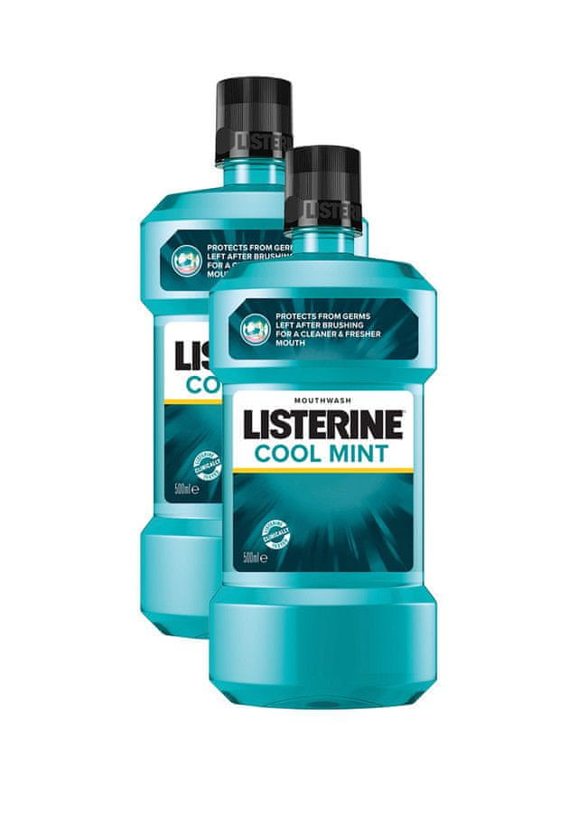 Listerine Ústna voda 2 x 500ml Coolmint